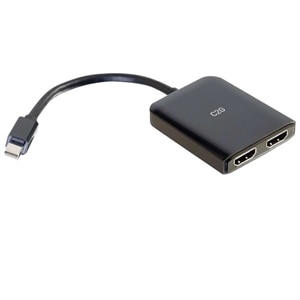 2-port C2G Mini DisplayPort to HDMI Monitor Splitter - 2 Port K HDMI MST Hub - Video/audio splitter - 2 x HDMI - desktop 1