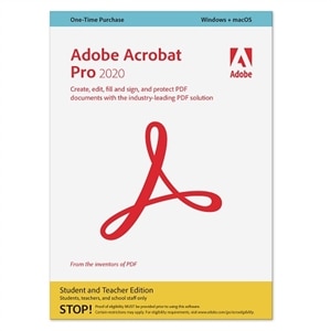 Download Acrobat Pro 2020 Win Student Teacher Edition 1 User Software Downloads Dell Usa