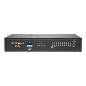 SonicWall TZ470 - Advanced Edition - security appliance - with 1 year TotalSecure - GigE, 2.5 GigE - desktop 1