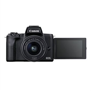 Canon EOS M50 Mark II - Digital camera - mirrorless - 24.1 MP - APS-C - 4K / 24 fps - 3x optical zoom EF-M 15-45mm IS STM lens - Wi-Fi, Bluetooth - black 1