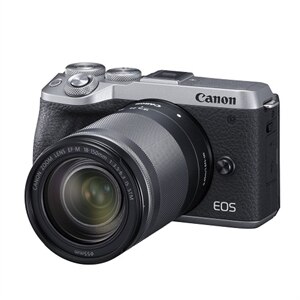 Canon EOS M6 Mark II - Digital camera - mirrorless - 32.5 MP - APS-C - 4K / 30 fps - 8.3x optical zoom EF-M 18-150mm IS STM lens - Wi-Fi, Bluetooth - silver 1