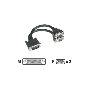 Computer Cables LFH DMS-59pin Male to 15Pin VGA RGB Female Extension Connector Adapter for PC Graphics Card 1PCS Cable Length: Other 