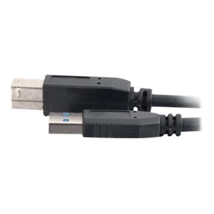 C2G 10ft USB 3.0 A to B SuperSpeed Cable - M/M - USB cable - USB Type A (M) to USB Type B (M) - USB 3.0 - 10 ft - black 1