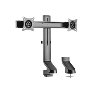 Tripp Lite Dual-Display Monitor Arm with Desk Clamp and Grommet - Height Adjustable, 17-pouce to 27-pouce Monitors - ... 1