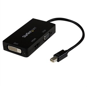 StarTech.com 3 in 1 Mini DisplayPort Adapter - 1080p - Mini DP / Thunderbolt to HDMI / VGA / DVI Splitter for Your Mo... 1