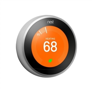 Google Nest Learning - Thermostat - sans fil - Bluetooth, 802.11a/b/g/n, 802.15.4 - 2.4 Ghz, 5 GHz - blanc 1