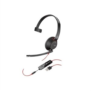 Poly Blackwire 5210 - 5200 Series - micro-casque - sur-oreille - filaire - USB, jack 3,5mm 1