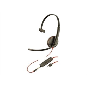 Poly Blackwire C3215 USB-C - 3200 Series - micro-casque - sur-oreille - filaire - jack 3,5mm, USB-C 1