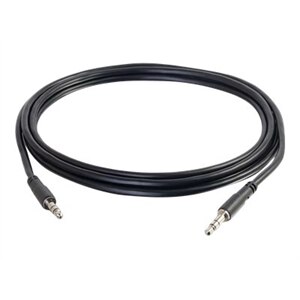 C2G Slim 10ft Slim Aux 3.5mm Audio Cable - M/M - Câble audio - stereo mini jack (M) pour stereo mini jack (M) - 3.05 m - blindé - noir 1