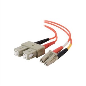 C2G - Câble Patch à Fibre Optique - OM2 50/125 MultiMode (LSZH) (LC-SC) - Orange - 5m 1