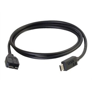 C2G 2m USB 3.1 Gen 1 USB Type C to USB Micro B Cable - USB C Cable Black - Câble USB de type-C - USB-C pour Micro-USB... 1