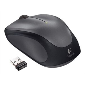 Logitech M235 - Mouse - per destrorsi - ottica - senza fili - 2.4 GHz - ricevitore wireless USB - grigio 1