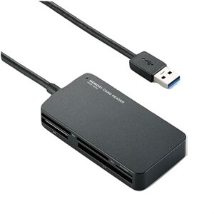 ELECOM メモリリーダライタ/USB3.0/SD・microSD・MS・XD・CF対応/スリムコネクタ/ブラック #MR3-A006BK 1