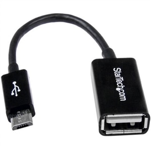 StarTech.com 5in Micro USB to USB OTG Host Adapter - Micro USB Male to USB A Female On-The-GO Host Cable Adapter (UUS... 1
