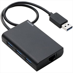 Elecom 有線lanアダプタ Giga対応 Usb3 1 Type C Usbハブ付 ブラック Edc Guc3h Ba Dell 日本