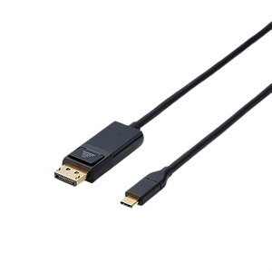 Elecom CAC-CDPBK series CAC-CDP10BK - USB/ディスプレイポートケーブル - USB-C (M) to DisplayPort (M) - 1 m - 4K対応 - ブラック 1