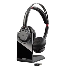 Poly - Plantronics Voyager Focus UC B825-M - Koptelefoon - op oor - Bluetooth - draadloos - actieve geluidsdemping 1