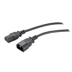 APC - Strømkabel - IEC 320 EN 60320 C13 (hunn) - IEC 320 EN 60320 C14 (hann) - 61 cm - svart (en pakke 5 ) 1
