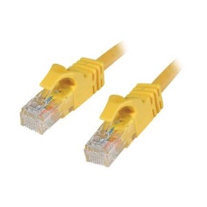 C2G Cat6 550MHz Snagless Patch Cable - koblingskabel - 1 m - gul 1