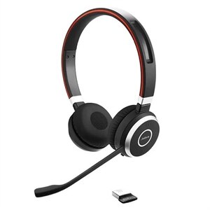 Jabra Evolve 65 MS stereo - Hodesett - on-ear - Bluetooth - trådløs - NFC - USB 1