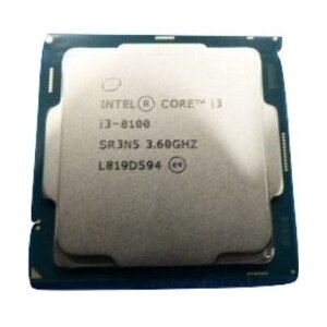 英特尔 Core i3 8100 3.60GHz, 6M 高速缓存, 4C/4T, no turbo (65W), CK 1
