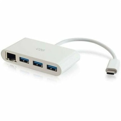 C2G USB C Hub with Ethernet - 3-Port USB Hub