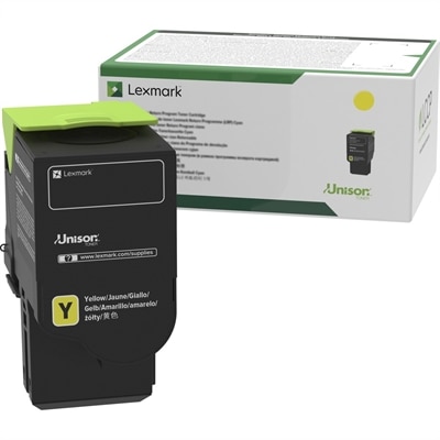 Lexmark Unison Original Ultra High Yield Laser Toner Cartridge - Yellow - 1 Each