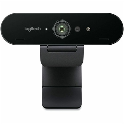 Logitech Brio 4K Webcam for Business, biometrics login with Windows Hello, Works with Microsoft Teams, Zoom, Google Meet, PC/Mac