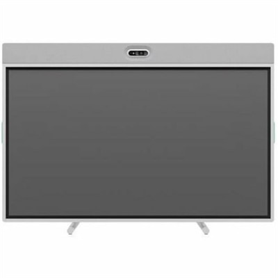 Logitech Rally Board 65: All-in-one device that combines brilliant audio and video with a 65-inch touchscreen display, Off-white