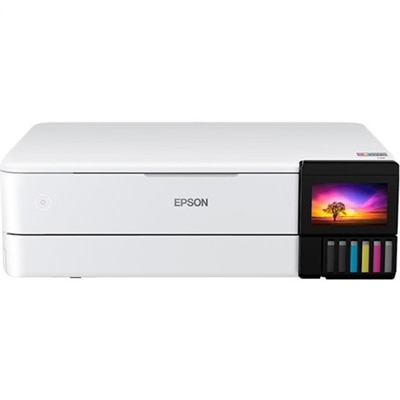 Epson EcoTank ET-8550 Wireless Color All-In-One Inkjet Photo Printer - White