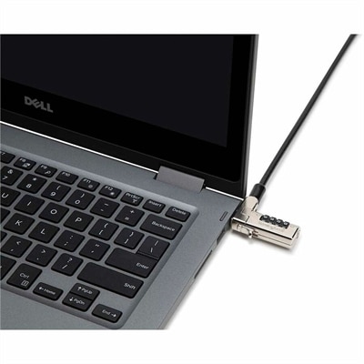 Kensington Slim N17 Combination Laptop Lock for Wedge-Shaped Slots