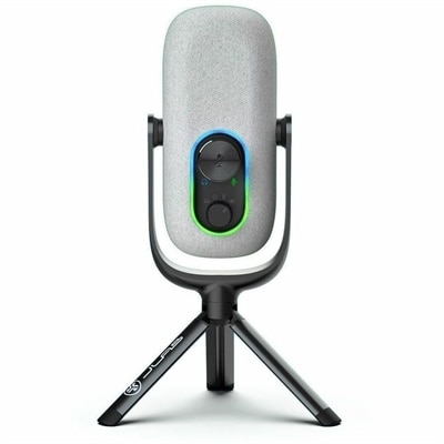 JLab Epic Talk Wired Condenser Microphone for Gaming, Recording, Podcasting, Music - White