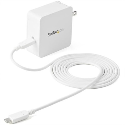 StarTech USB C Wall Charger, 60W PD with 6ft/2m Cable, Portable USB Type C Laptop Charger, Universal Adapter, USB IF/ETL Certified