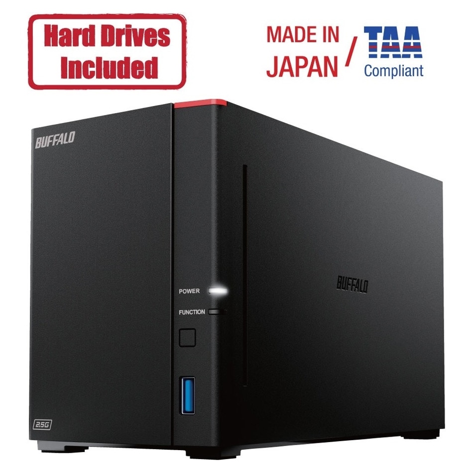Buffalo LinkStation SoHo 720DB 4TB Hard Drives Included (2 x 2TB, 2 Bay)